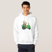 Kuh fährt Traktor Hoodie (Vorne ganz)