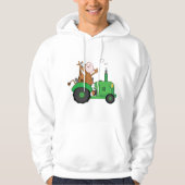 Kuh fährt Traktor Hoodie (Vorderseite)