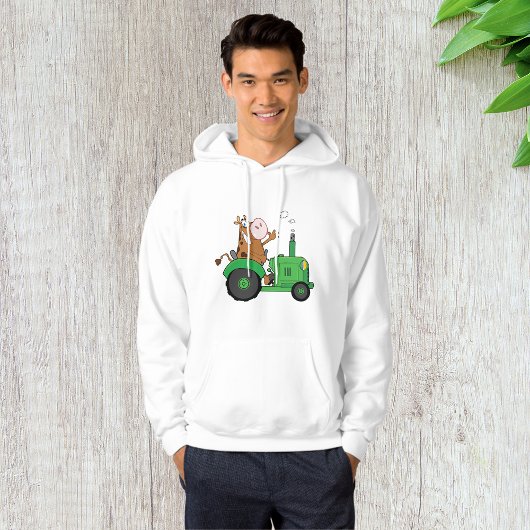 Kuh fährt Traktor Hoodie