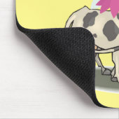 Kuh Fairy rosa Herz Mouse Pad! Mousepad (Ecke)