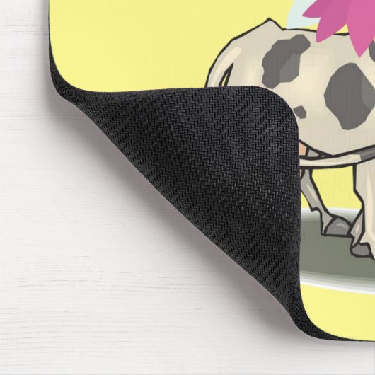 Kuh Fairy rosa Herz Mouse Pad! Mousepad (Ecke)