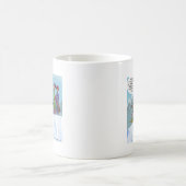 Kuh Familienschnee Skifahren Funny Kaffeetasse (Mittel)