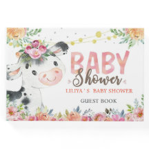 Kuh Farm Tiere Barnyard Baby Dusche Gästebuch