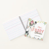 Kuh Farm Tiere Barnyard Baby Dusche Gästebuch Notizblock (Innenseite)