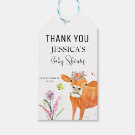 Kuh Farm Tiere Land Baby Shower Girl Boy Geschenkanhänger