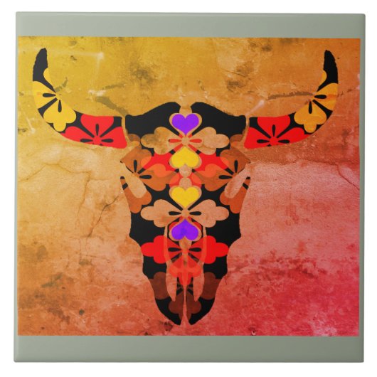 Kuh Fliese (Vorderseite)