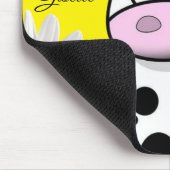 Kuh florale Maus Pad! Maus Pad Mousepad (Ecke)