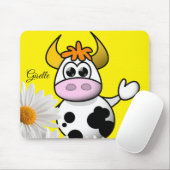 Kuh florale Maus Pad! Maus Pad Mousepad (Mit Mouse)