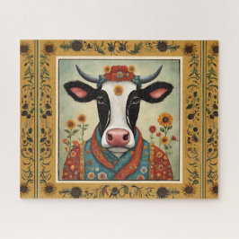 Kuh Folk Art Floral Puzzle