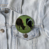 Kuh-Foto-Rund-Abzeichen Button (Beispiel)