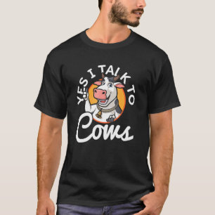 Kuh Frauen Kuh Kuh Landwirt Viehzüchter T-Shirt