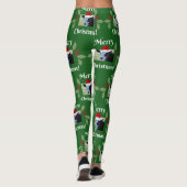Kuh Frohe Weihnachten Leggings (Rückseite)