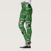 Kuh Frohe Weihnachten Leggings (Links)