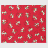 Kuh Funny Cartoon Weihnachtsfeiertag Geschenkpapier (Flach)