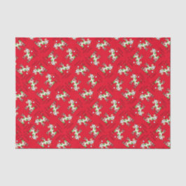 Kuh Funny Cartoon Weihnachtsfeiertag Seidenpapier