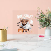 Kuh Funny Halloween Spooky Tierliebhaber Essenziel Acrylschild (Hochzeit)