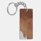 Kuh Fur Acrylische Schlüsselanhänger (Vorderseite links)