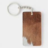 Kuh Fur Acrylische Schlüsselanhänger (Vorderseite)