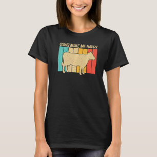Kuh für Männer Bauer Kuh Milchproduktion T-Shirt