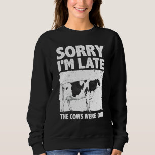 Kuh Für Männer Frauen Kuh Bauer Herde Landwirtscha Sweatshirt