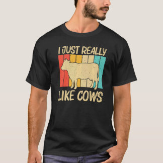 Kuh für Männer Frauen Kuhbauer Milchwirtschaft 1 T-Shirt