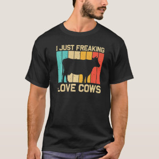 Kuh für Männer Frauen landwirtschaftliches Tier Ku T-Shirt