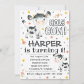 Kuh Geburtstag Einladung Heilige Kuh Einladung (Vorderseite)