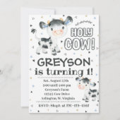 Kuh Geburtstag Einladung Heilige Kuh Einladung (Vorderseite)