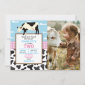 Kuh Geburtstag Einladung zwei 2. Heilige Kuh Party (Vorderseite)