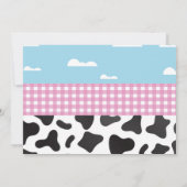 Kuh Geburtstag Einladung zwei 2. Heilige Kuh Party (Rückseite)