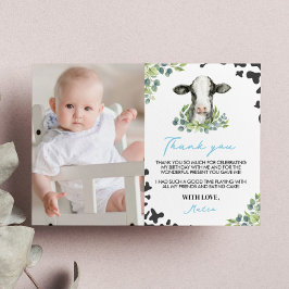 Kuh Geburtstag Foto Danke Karte