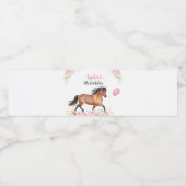 Kuh Geburtstagsfeier Wasserflasche Wasserflaschenetikett (Einzelnes Label)