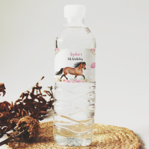 Kuh Geburtstagsfeier Wasserflasche Wasserflaschenetikett