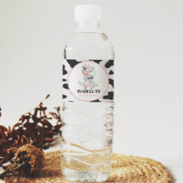 Kuh Geburtstagsfeier Wasserflasche Wasserflaschenetikett
