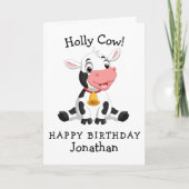 Kuh-Geburtstagskarte Karte (Vorderseite)