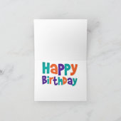 Kuh Geburtstagskarte Karte (Innenseite)