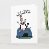 Kuh Geburtstagskarte Karte (Vorderseite)