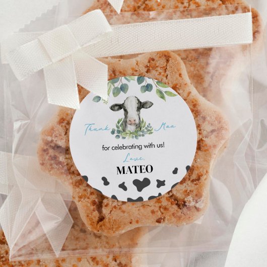 Kuh Geburtstagspartei Aufkleber Etiketten