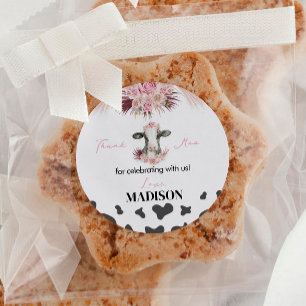 Kuh Geburtstagspartei Aufkleber Etiketten