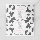 Kuh Geburtstagspartei Platzkarte (Außenseite Aufgefaltet)
