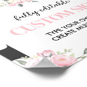 Kuh Geburtstagspartei Tischtennis Poster (Ecke)