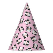 Kuh Geburtstagsparty Pink Partyhütchen (Links)