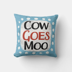 Kuh geht Moo Throw Kissen