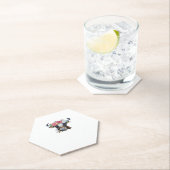 Kuh gekrönt mit Blume Klassischer T - Shirt Untersetzer (Vor Ort)