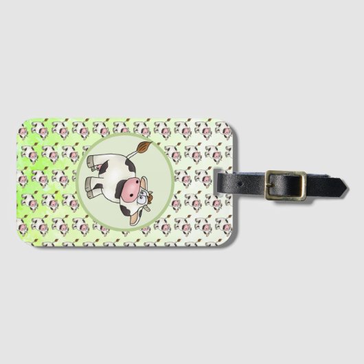 Kuh gepäckanhänger (Vorderseite (Horizontal))