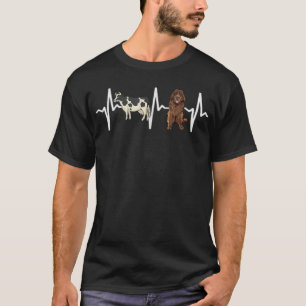 Kuh Gepunktet Neufundland Heartbeat Dog Lover T-Sh T-Shirt