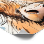 Kuh-Geschenk, Highland-Kuh Poster (Ecke)