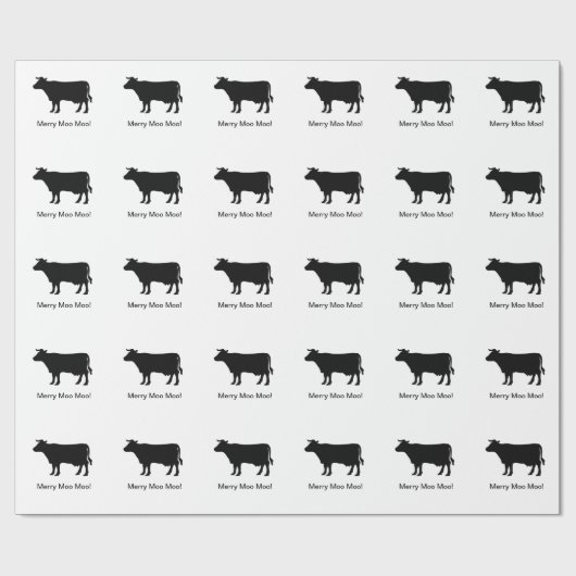 Kuh Geschenkpapier (Flach)