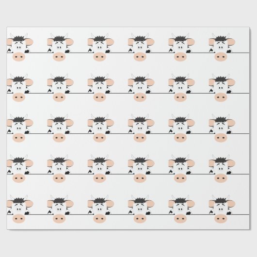 Kuh Geschenkpapier (Flach)