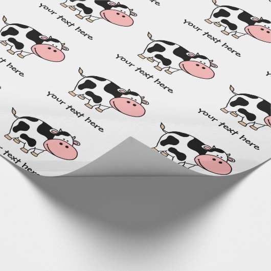 Kuh Geschenkpapier (Ecke)